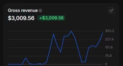Real revenue dashboard result